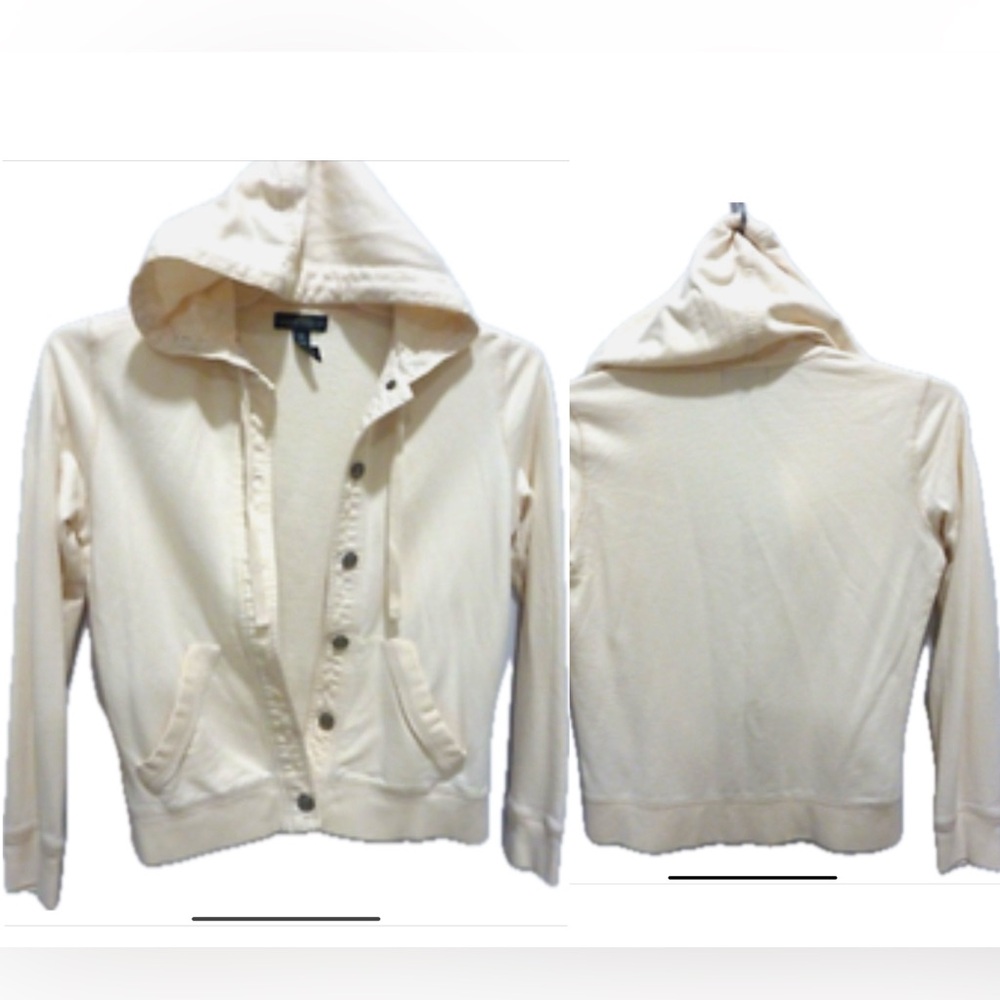 Ralph Lauren Cream 100% Cotton Hoodie Top